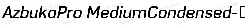 AzbukaPro MediumCondensed字体转换